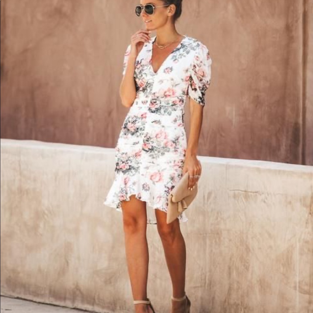 VICI dolls floral ruffle mini dress small